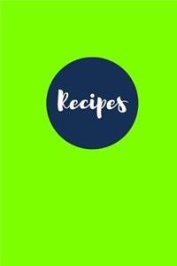 Recipes (Blank Cookbook)