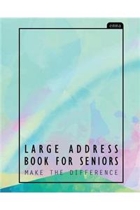 Large Address Book for Seniors