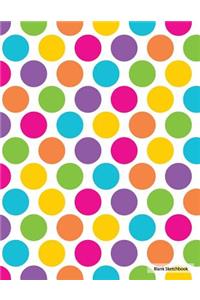 Blank Sketchbook - Colorful Dots