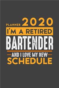 Planner 2020 for retired BARTENDER