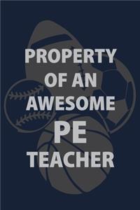 Property Of an Awesome PE Teacher