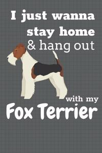 I just wanna stay home & hang out with my Fox Terrier