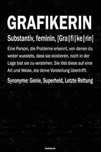 Grafikerin Notizbuch