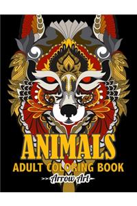 Animals Adult Coloring Book