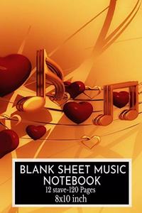 Blank Sheet Music Notebook