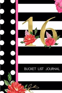 16 Bucket List Journal