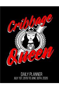 Cribbage Queen Daily Planner July 1st, 2019 To June 30th, 2020