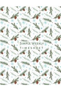 Simple Weekly Timesheet