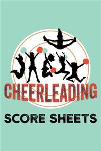 Cheerleading score sheets