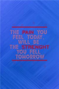 The Pain You Feel Today, Will Be The Strenght You Fell tomorrow