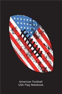 American Football USA Flag Notebook