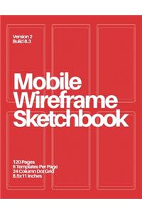 Mobile Wireframe Sketchbook (Red)