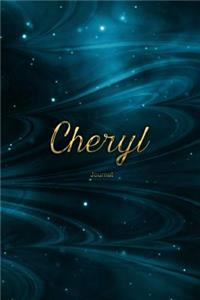 Cheryl Journal: Personalized Name Journal or Diary Notebook For Women To Write In, Gold Plated Name (Gift Journal)