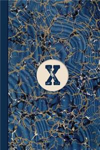 Monogram X Marble Notebook (Blue Ginger Edition)