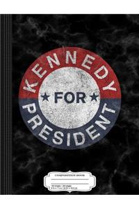 Vintage Kennedy for President JFK 1960 Composition Notebook
