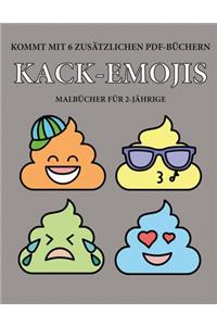 Malbücher für 2-Jährige (Kack-Emojis)