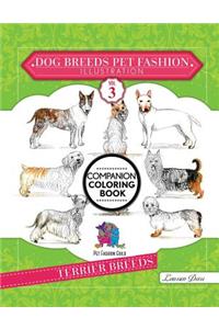 Dog Breeds Pet Fashion Illustration Encyclopedia Coloring Companion Book