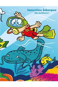Immersione Subacquea Libro da Colorare 1