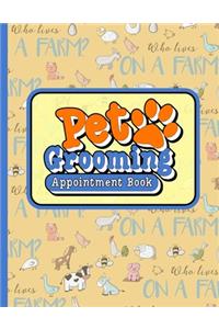 Pet Grooming Appointment Book