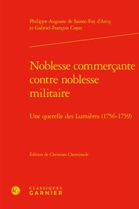 Noblesse Commercante Contre Noblesse Militaire