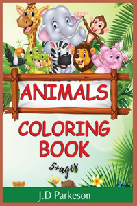 Animals Coloring Book ( Vol 2 )
