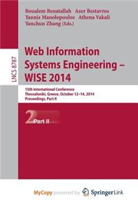 Web Information Systems Engineering -- Wise 2014