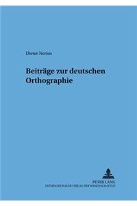Beiträge Zur Deutschen Orthographie