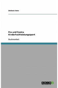Pro und Contra Kinderhochleistungssport