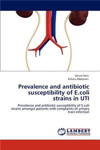Prevalence and antibiotic susceptibility of E.coli strains in UTI