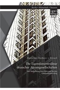 Die Eigentümerstruktur deutscher Aktiengesellschaften