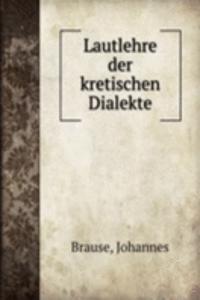 Lautlehre der kretischen Dialekte