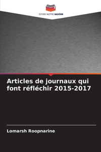 Articles de journaux qui font réfléchir 2015-2017