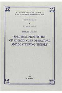 Spectral Properties of Schroedinger Operators and Scattering Theory