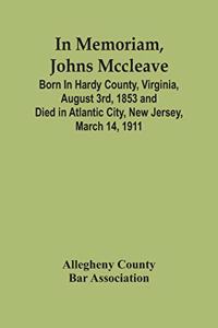 In Memoriam, Johns Mccleave