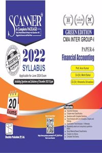 Financial Accounting (Paper 6 | CMA Inter | Gr. I) Scanner - Including questions and solutions | 2022 Syllabus | Applicable for June 2024 Exam Onwards | Green Edition