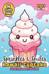 Sprinkles & Smiles Kawaii Cupcake Coloring Book for Kids
