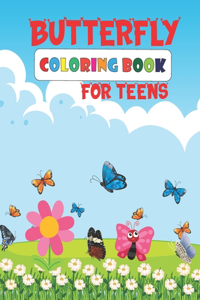 Butterfly Coloring Book for Teens