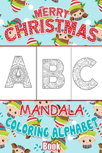 Merry Christmas Mandala Coloring Book For Kids