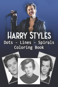 HARRY STYLES Dots Lines Spirals Coloring Book