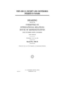 Post-1999 U.S. security and counter-drug interests in Panama