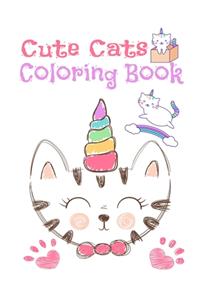 Cute Cats Coloring Book