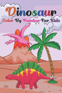 Dinosaur Color By Number For Kids