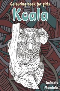 Mandala Colouring Book for Girls - Animals - Koala