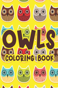 Owls Coloring Book