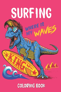 Surfing Where Is My Waves Coloring Book