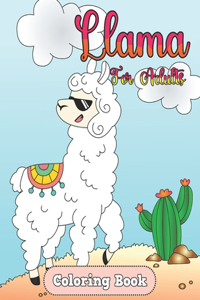 llama coloring book for adults