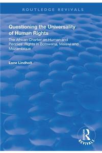 Questioning the Universality of Human Rights