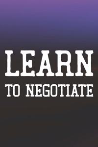 Learn To Negotiate