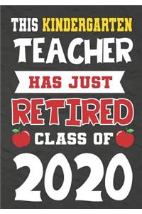 This Kindergarten Teacher Has Just Retired Class Of 2020