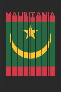 Vintage Mauritania Notebook - Retro Mauritania Planner - Mauritanian Flag Diary - Mauritania Travel Journal